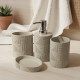 Ceramic Bathroom Set - 4 Pcs